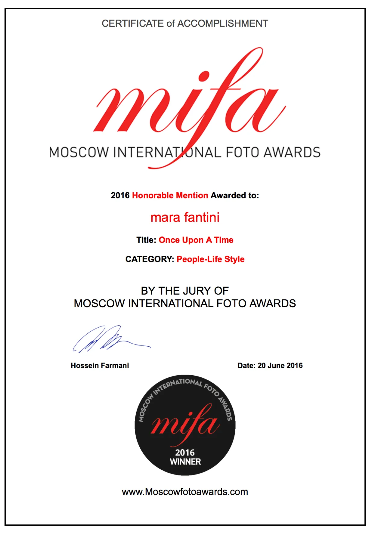 award winning